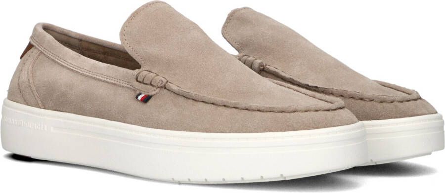 Tommy Hilfiger Instappers MODERN LIGHT HYBRID SUEDE LOAFER plateau instapschoen vrijetijdsschoen lage schoen met label