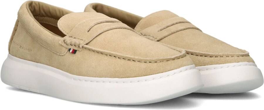 Tommy Hilfiger Beige Suède Trendy Loafer Lichtgewicht Beige Heren