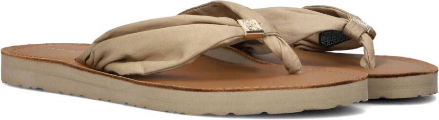 Tommy Hilfiger Teenslippers TH ELEVATED BEACH SANDAL zomerschoen comfortabele schoen flats slippers met th-sieraandeel