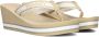 TOMMY HILFIGER Teenslippers Dames Hilfiger Wedge Beach Maat: 40 Materiaal: Textiel Kleur: Beige - Thumbnail 1