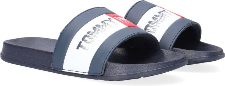 Tommy Hilfiger Badslippers FLAG PRINT POOL SLIDE met logo-opschrift op de hiel