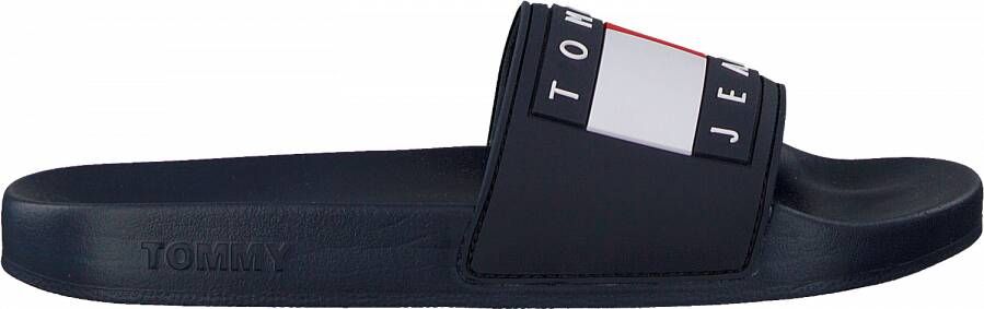 Tommy Hilfiger Blauwe Badslippers Flag Pool