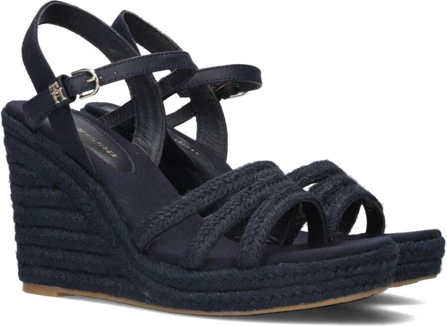 TOMMY HILFIGER Blauwe Espadrilles Essential Basic Wedge