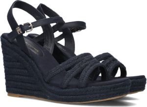 Tommy Hilfiger Blauwe Espadrilles Essential Basic Wedge