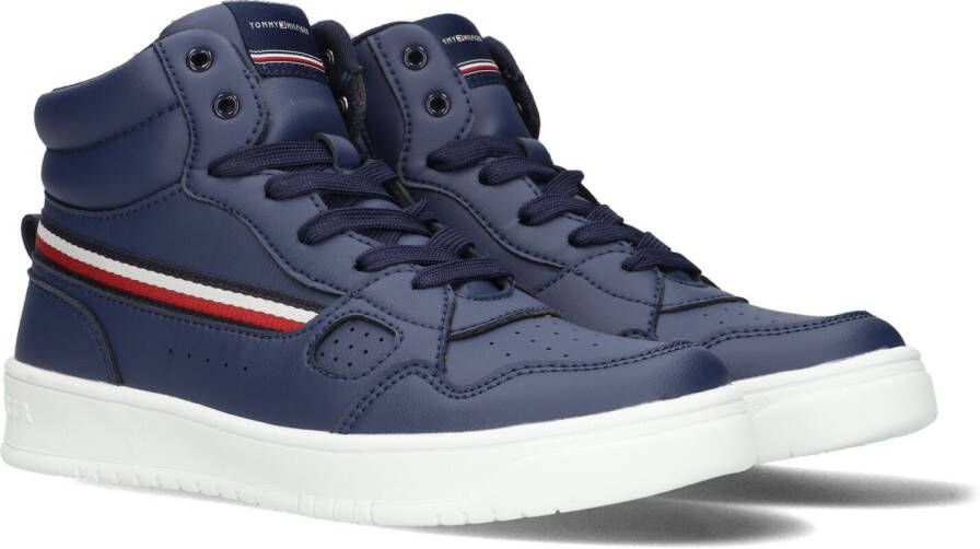 Tommy Hilfiger Kareem sneakers donkerblauw Jongens Imitatieleer Logo 35