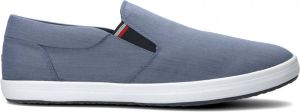 Tommy Hilfiger Slip-on sneakers ESSENTIAL SLIP ON CHAMBRAY VULC met stretchinzet aan beide zijden