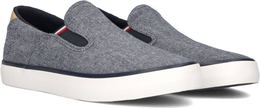 Tommy Hilfiger Instappers TH HI VULC LOW SLIPON CHAMBRAY Slip-on sneaker vrijetijdsschoen met praktische stretchinzetten