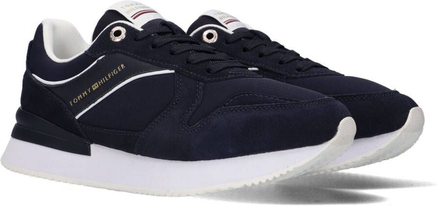 Tommy Hilfiger Blauwe Leren Sneakers voor Vrouwen Blue Dames