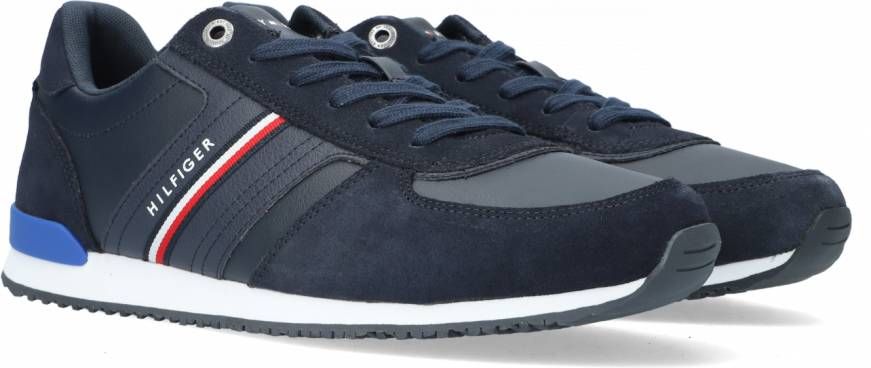 Tommy Hilfiger Blauwe Lage Sneakers Iconic Runner