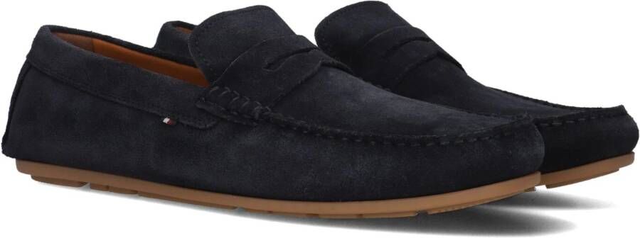 Tommy Hilfiger Instappers CASUAL HILFIGER SUEDE DRIVER loafers businessschoen mocassin met sierriem smalle vorm