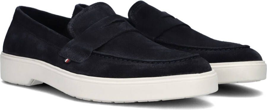 TOMMY HILFIGER Trendy lightweigt suede loafer Blauw Suede Loafers Heren