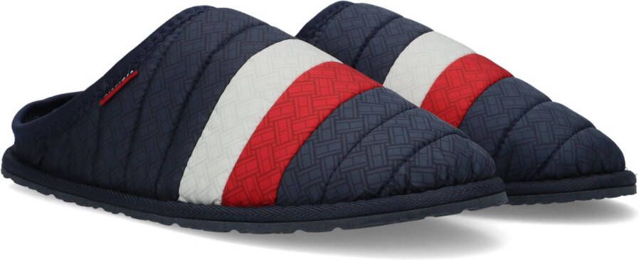 Tommy Hilfiger Blauwe Corporate Padded Homeslipper Pantoffels Blue Heren