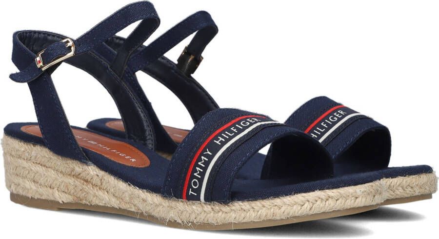 Tommy Hilfiger Donkerblauwe Textielsandaal voor Meisjes Blue Dames