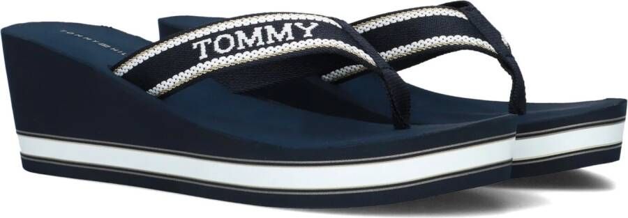 Tommy Hilfiger Dianets HILFIGER WEDGE BEACH SANDAL wedge heel summer shoe toe separator with fashionable wedge heel