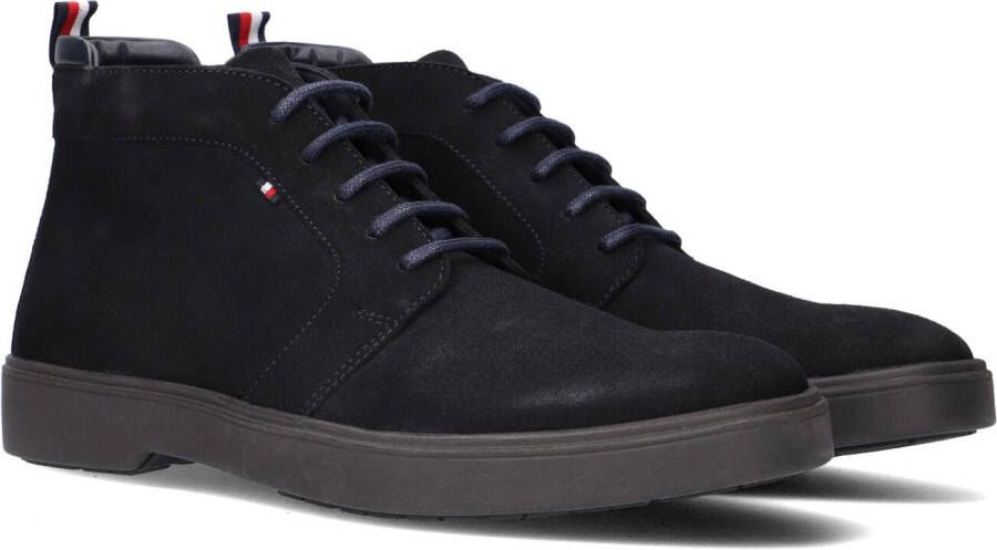 Tommy Hilfiger Hoge veterschoenen CLASSIC HILFIGER SUEDE LACE BOOT met flagdetail