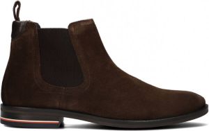 Tommy Hilfiger Chelsea boots van suède model 'SIGNATURE HILFIGER SUEDE'