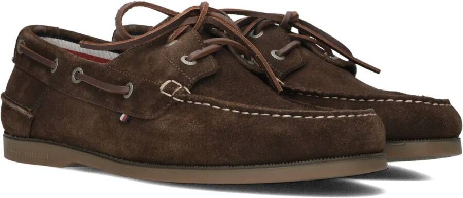 TOMMY HILFIGER Bruine Mocassins Th Boat Shoe Core Suede