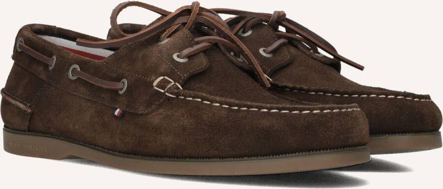 TOMMY HILFIGER Bruine Mocassins Th Boat Shoe Core Suede