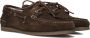 TOMMY HILFIGER Bruine Mocassins Th Boat Shoe Core Suede - Thumbnail 1