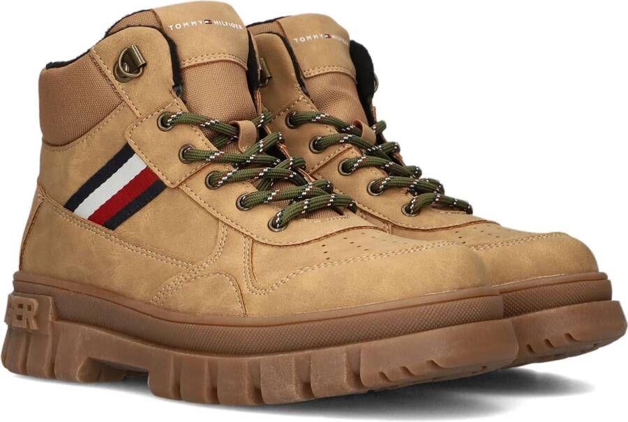 Tommy Hilfiger veterboots camel Bruin Jongens Imitatieleer 39