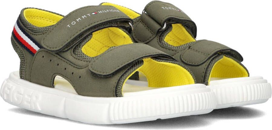 Tommy Hilfiger sandalen groen Jongens Imitatieleer Logo 24