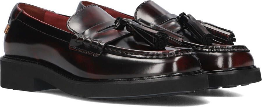 TOMMY HILFIGER Rode Loafers Tassel Squarish Toe Lthr Loafer