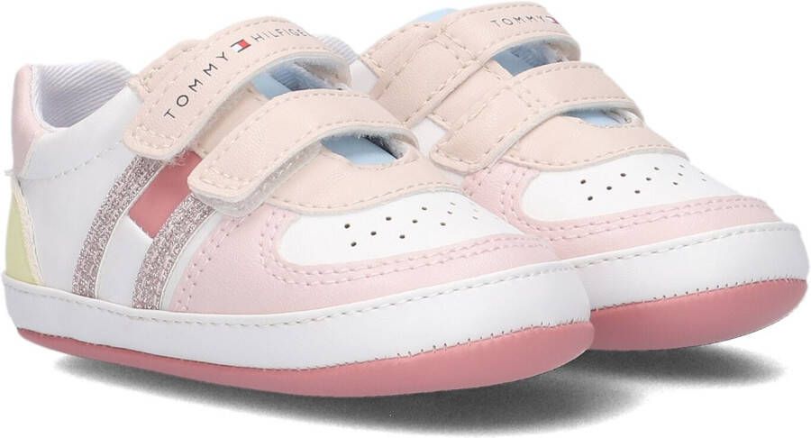 Tommy Hilfiger baby sneakers roze Meisjes Imitatieleer Meerkleurig 17