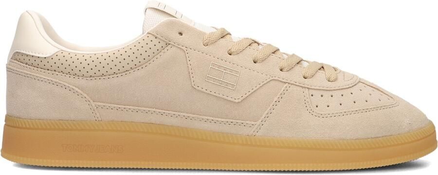 Tommy Jeans Sneakers laag 'The Greenwich Metallic Logo' beige crème