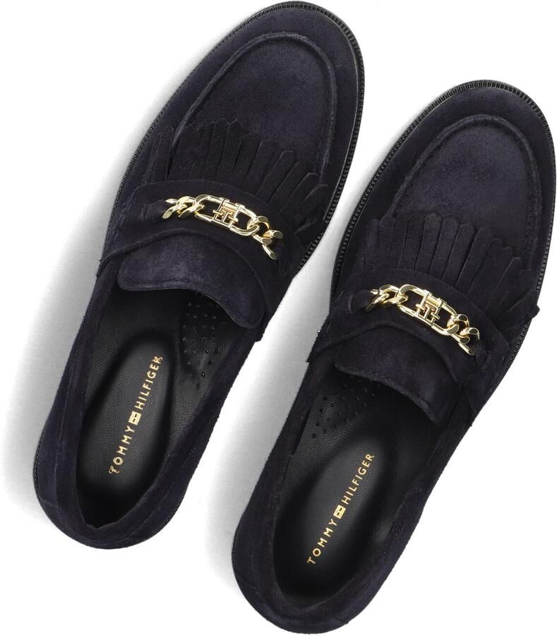 TOMMY HILFIGER Blauwe Loafers Th Chain Fringe Suede Loafer - Foto 2