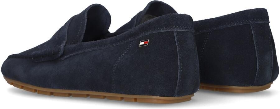 Tommy Hilfiger Instappers FLAG SOFT SUEDE DRIVER LOAFER instapschoen comfortabele schoen moccasin flats met modieuze decoratieve sluiting - Foto 4