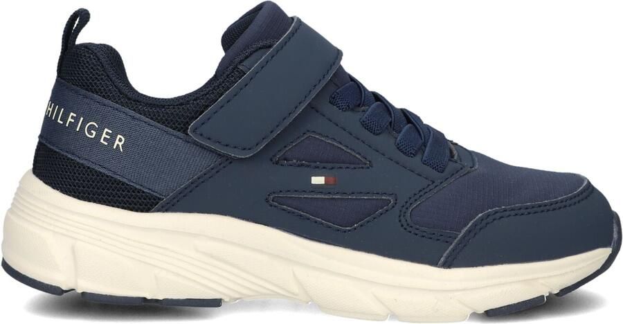 Tommy Hilfiger imitatieleren sneakers donkerblauw - Foto 3