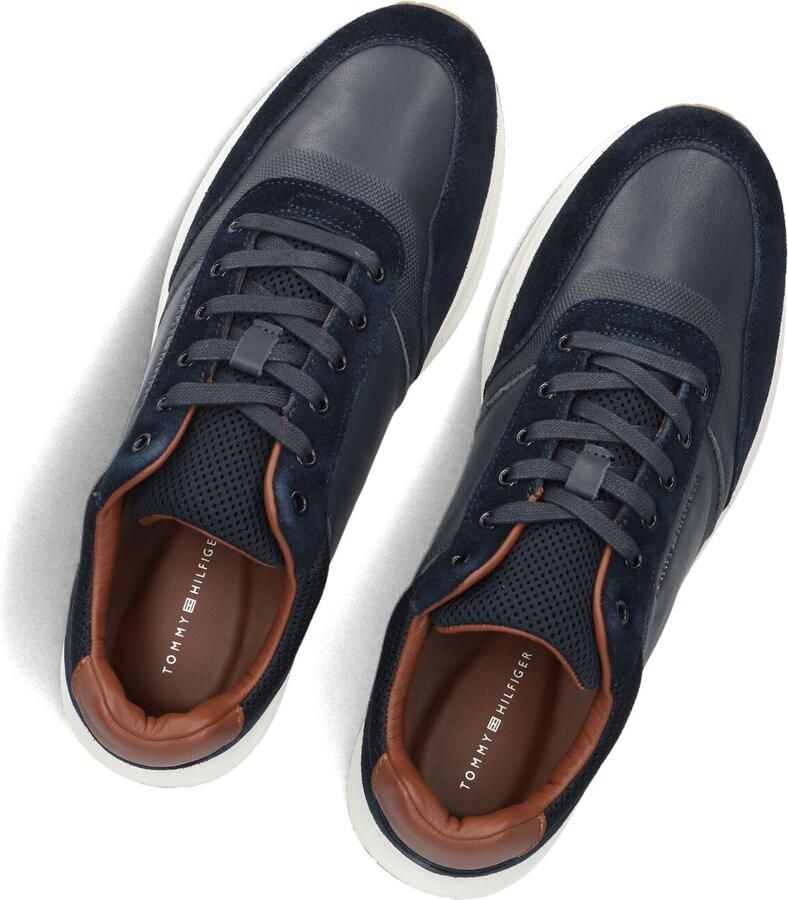 TOMMY HILFIGER Sneakers laag donkerblauw bruin - Foto 3