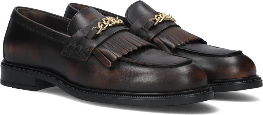 TOMMY HILFIGER Bruine Loafers Th Chain Fringe Leather Loafer
