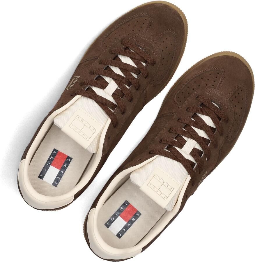 Tommy Jeans The Greenwich Edge suède sneakers bruin - Foto 3