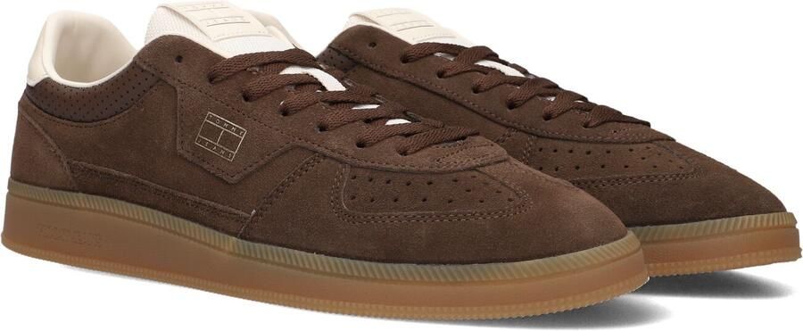 Tommy Jeans The Greenwich Edge suède sneakers bruin