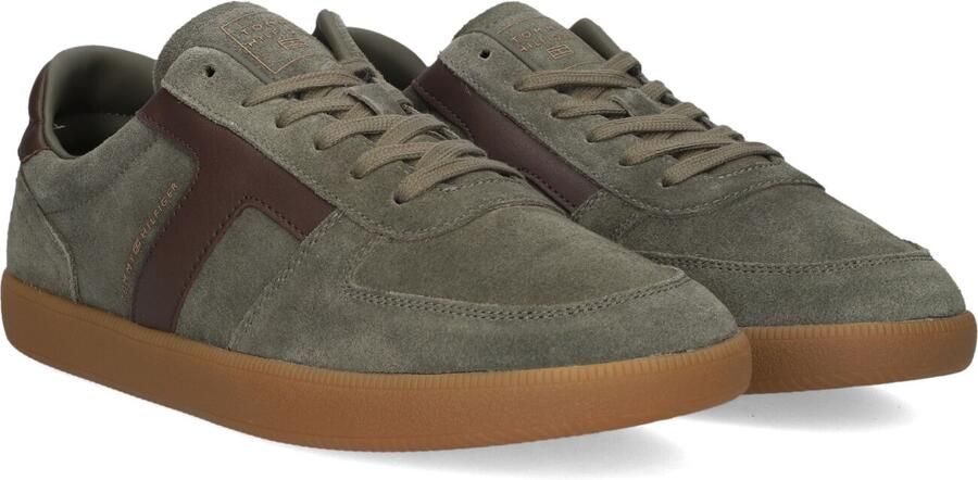 TOMMY HILFIGER Sneakers laag 'Tribeca' beige bruin groen