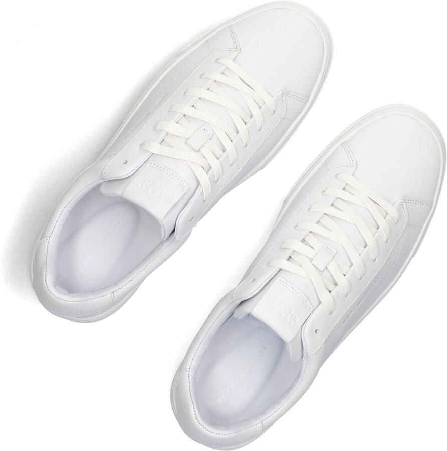 Tommy Hilfiger Sneakers PREMIUM DRESS CUPSOLE LTH vrijetijdsschoen halfhoge schoen veterschoen met vlaggenembleem op de hiel - Foto 4