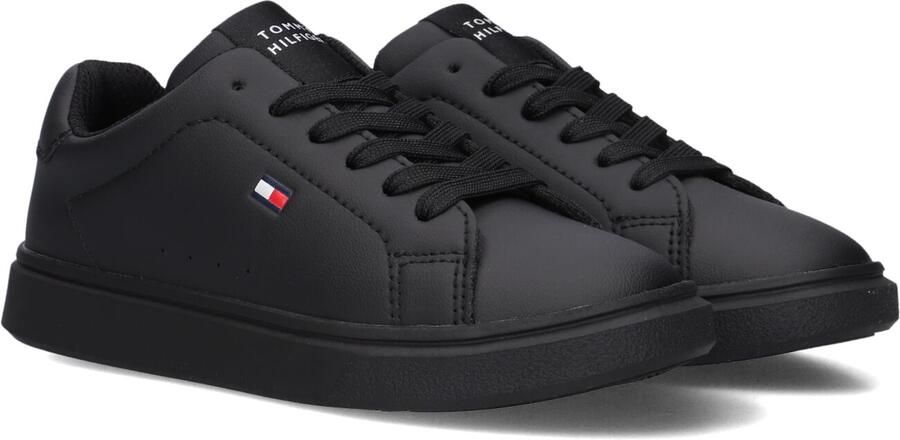 Tommy Hilfiger imitatieleren sneakers zwart