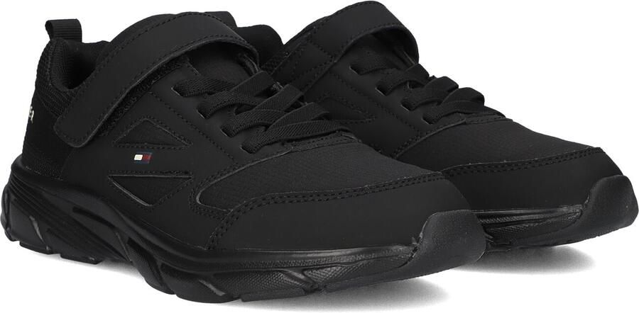 Tommy Hilfiger imitatieleren sneakers zwart