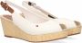Tommy Hilfiger Witte Espadrilles Iconic Elba Sling Back Wedge - Thumbnail 6