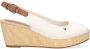 Tommy Hilfiger Witte Espadrilles Iconic Elba Sling Back Wedge - Thumbnail 1