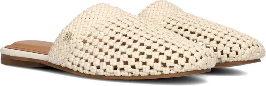 TOMMY HILFIGER Witte Hakken Crochet Leather Mule