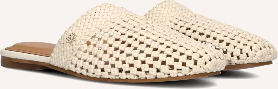 TOMMY HILFIGER Witte Hakken Crochet Leather Mule