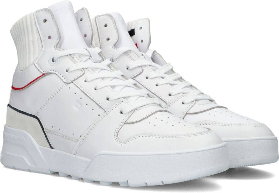 Tommy Hilfiger Witte Hoge Sneaker High Cut Basket Sneaker