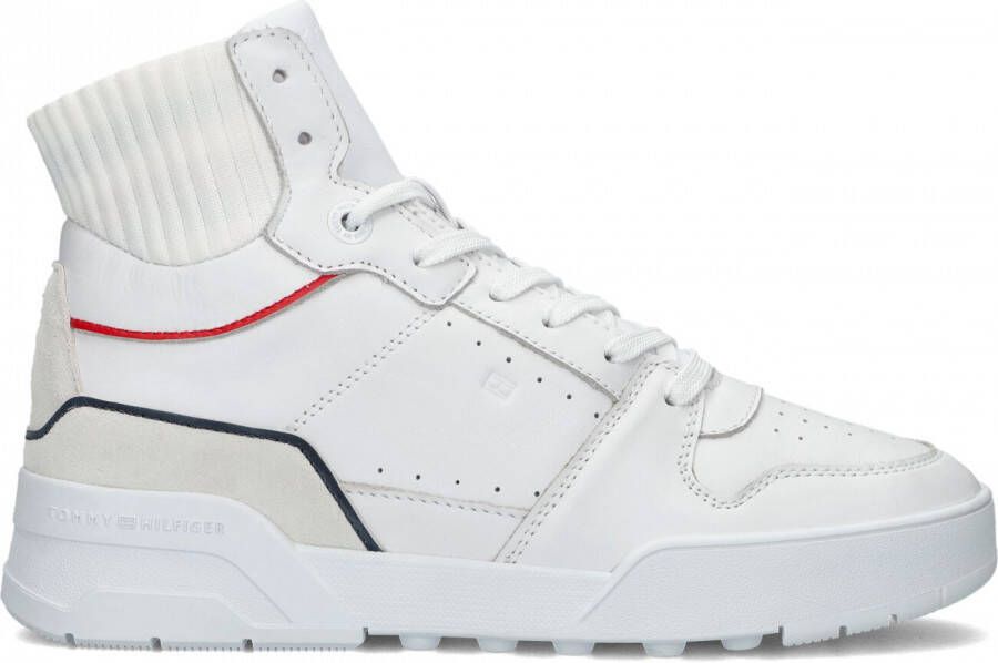 Tommy Hilfiger Witte Hoge Sneaker High Cut Basket Sneaker