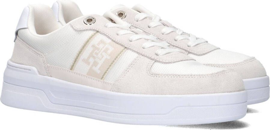 Tommy Hilfiger Witte Lage Sneakers Basket With Webbing