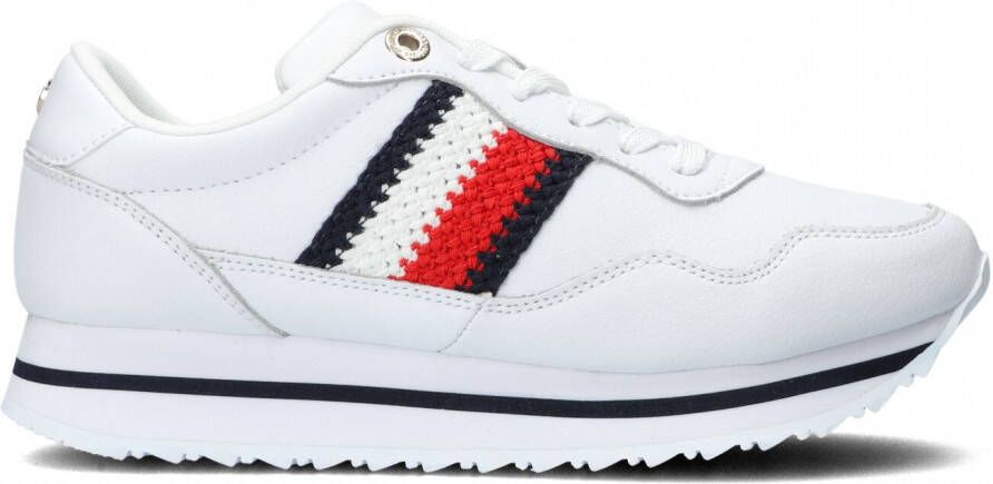 Tommy Hilfiger Witte Lage Sneakers Corporate Lifestyle