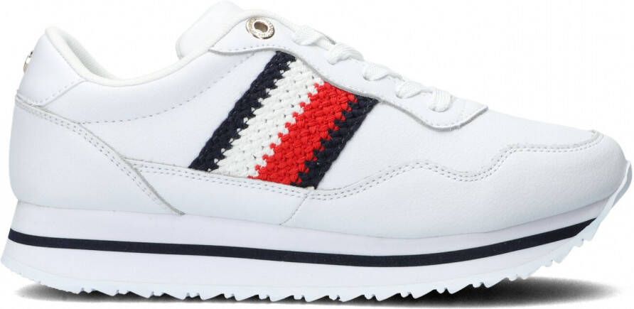 Tommy Hilfiger NU 21% KORTING Plateausneakers TH SIGNATURE ESSENTIAL CUPSOLE met tommy handtekening