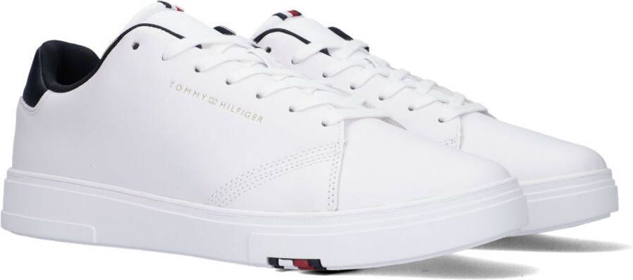 Tommy Hilfiger Sneakers ELEVATED RBW CUPSOLE LEATHER met contrastbeleg bij de hiel