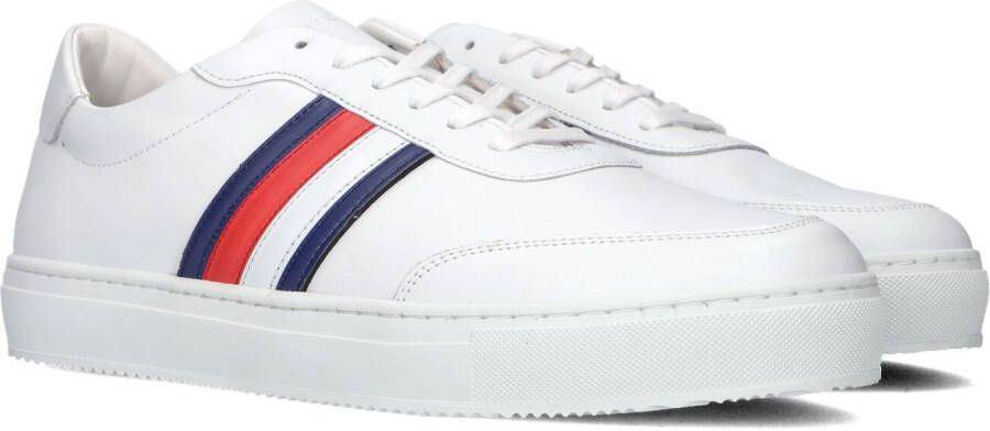 Tommy Hilfiger Premium Cupsole Mono Sneakers Leren Sneaker Heren Wit